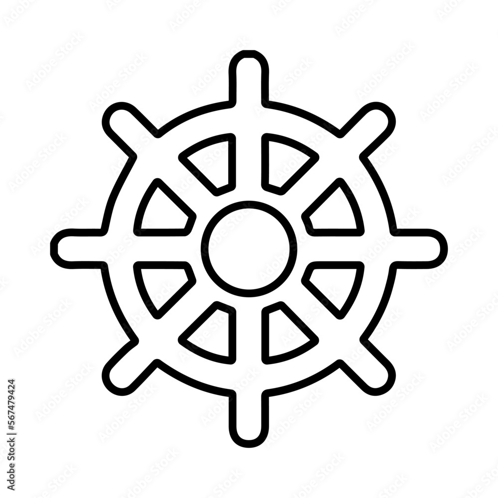 buddhism icon on white background, vector illustration. buddhism icon on white background, vector illustration.