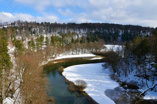 View of Rak river in Rakov Skocjan in Notranjska, Slovenia