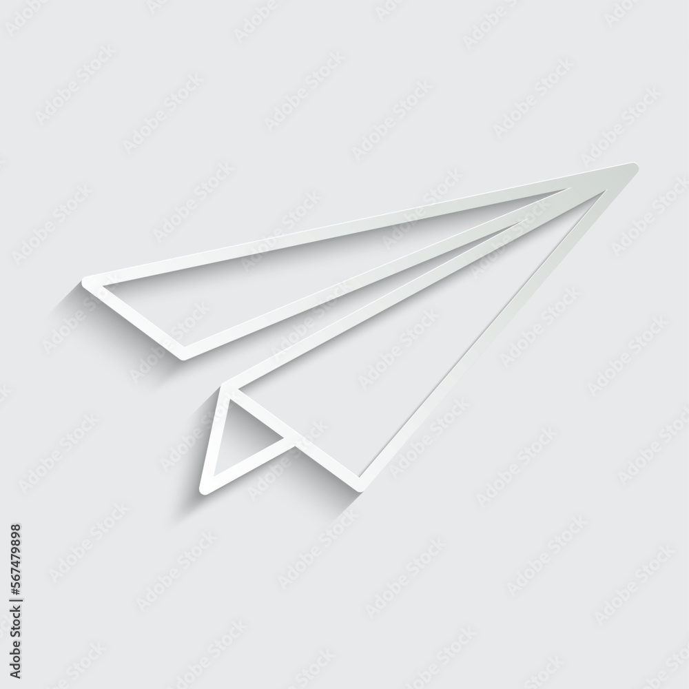paper airplane - vector icon paper airplane - vector icon
