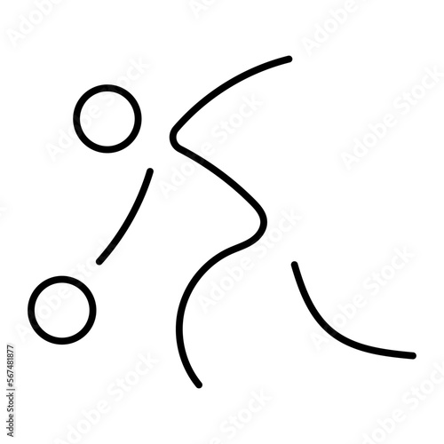 bowling icon on white background, vector illustration.
