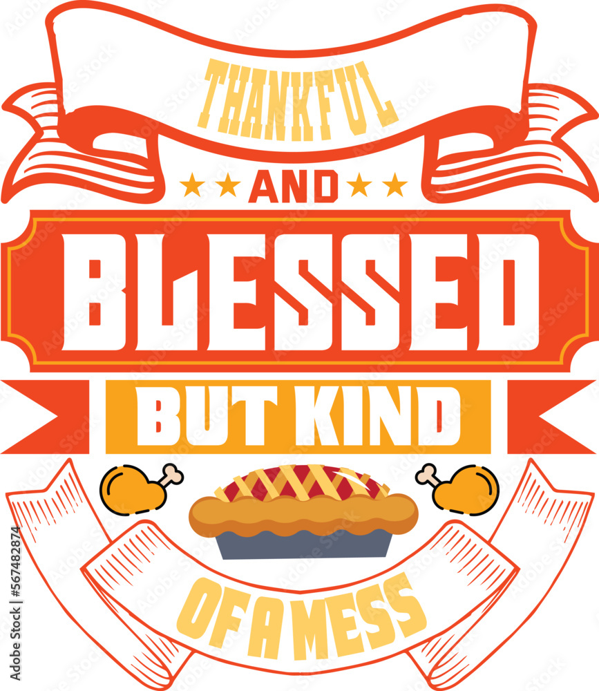Fototapeta premium Thanksgiving Svg Designs-Sublimation Bundles