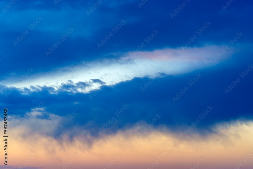 Beautiful sky landscape with dark clouds Beautiful sky landscape with dark clouds