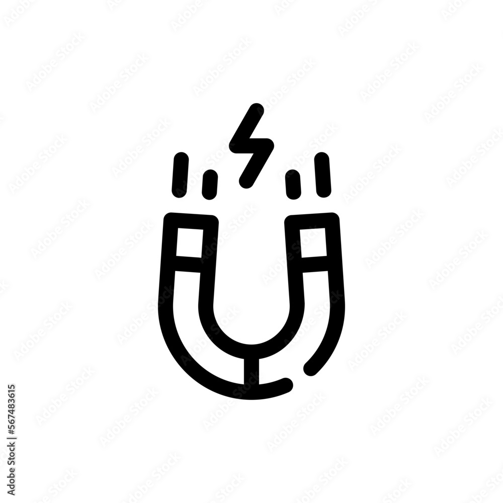 magnet line icon magnet line icon