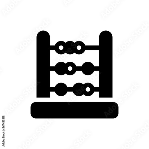 abacus glyph icon