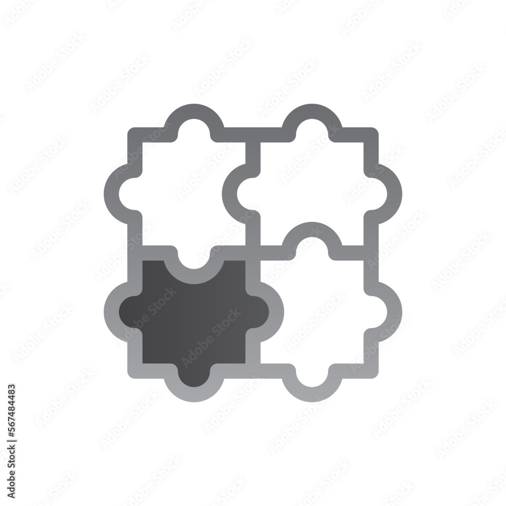 puzzle two tone gradient icon puzzle two tone gradient icon