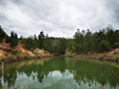 lake and clouds