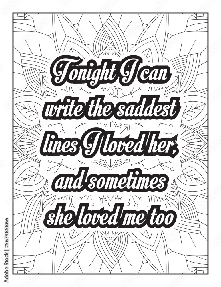 Love Quotes. motivational quotes coloring pages design .inspirational words coloring book pages ...