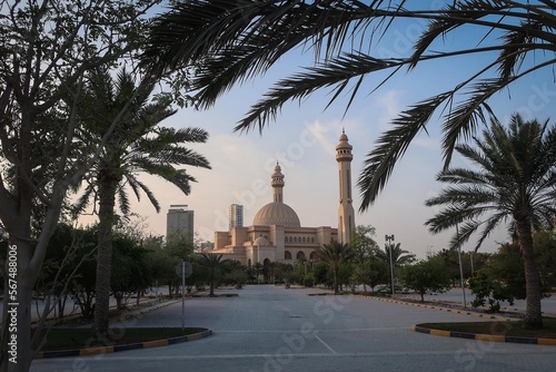 Al Fateh Grand Mosque view in Manama, Bahrain © free2trip