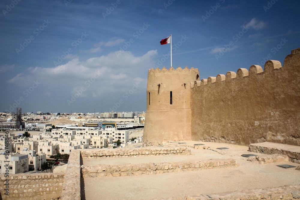 Fototapeta premium Sheikh Salman bin Ahmed Fort view in Riffa, Bahrain