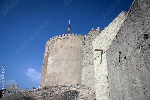 Ancient Bidbid castle view by noon, Oman photo