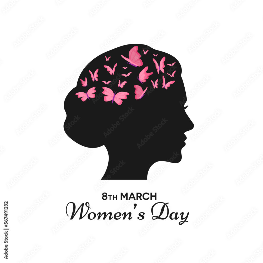 Creative Professional Trendy Women's Day Logo Design, Women's Day Logo Design in Editable Vector Format Creative Professional Trendy Women's Day Logo Design, Women's Day Logo Design in Editable Vector Format