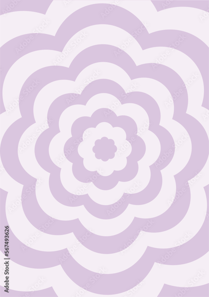 Retro Groovy Flower Striped Rainbow Background. Trendy Retro 90s Style Poster. Retro Groovy Flower Striped Rainbow Background. Trendy Retro 90s Style Poster.