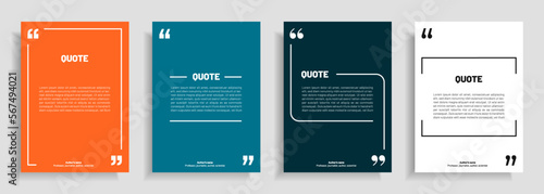 3D bubble testimonial banner, quote, infographic. Social media post template designs for quotes. Empty speech bubbles, quote bubbles and text box. Vector Illustration EPS10.