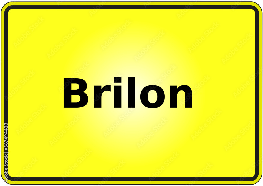 Ortseingangsschild Deutschland Stadt Brilon Ortseingangsschild Deutschland Stadt Brilon