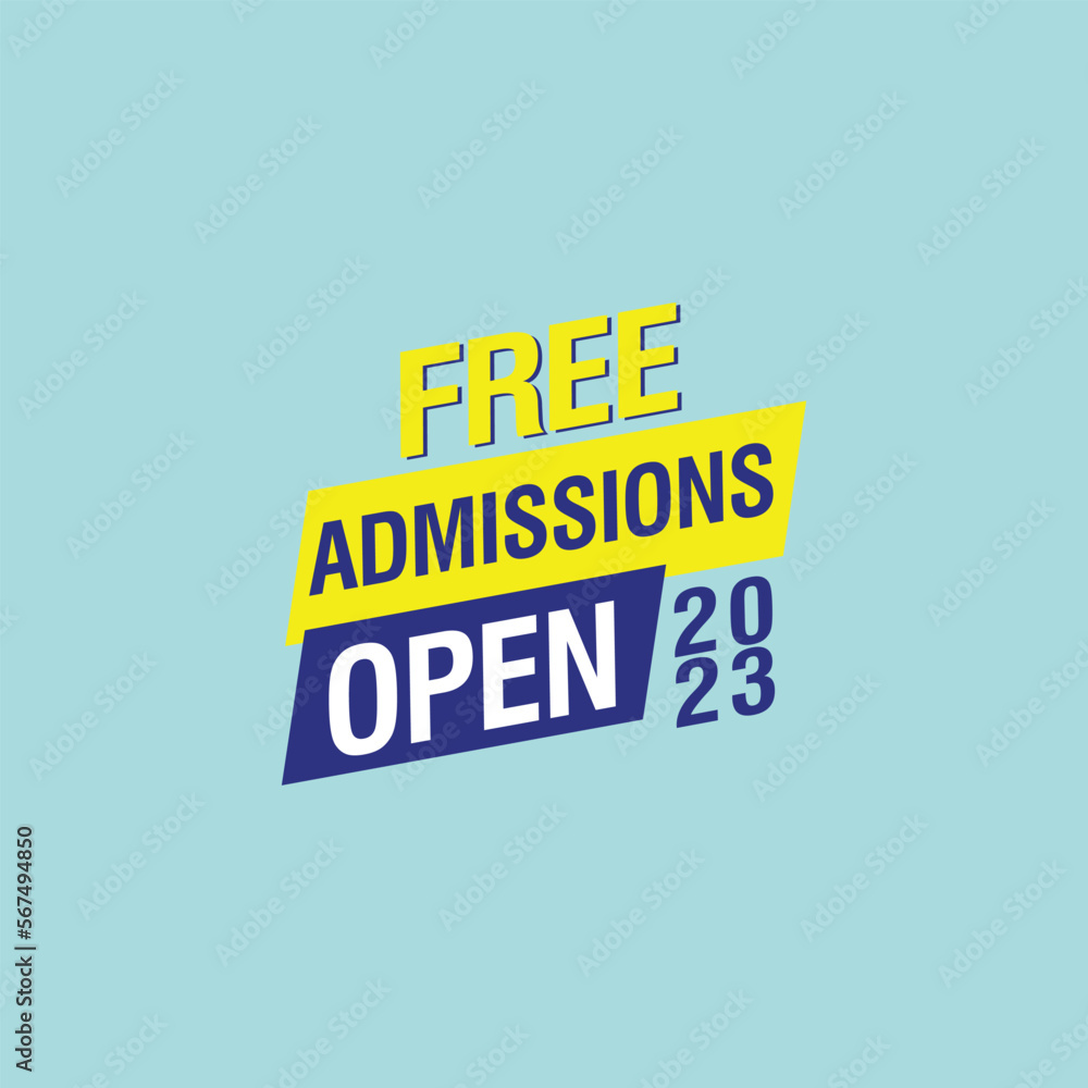 Admission Open vector. sign label speech bubble admissions open template