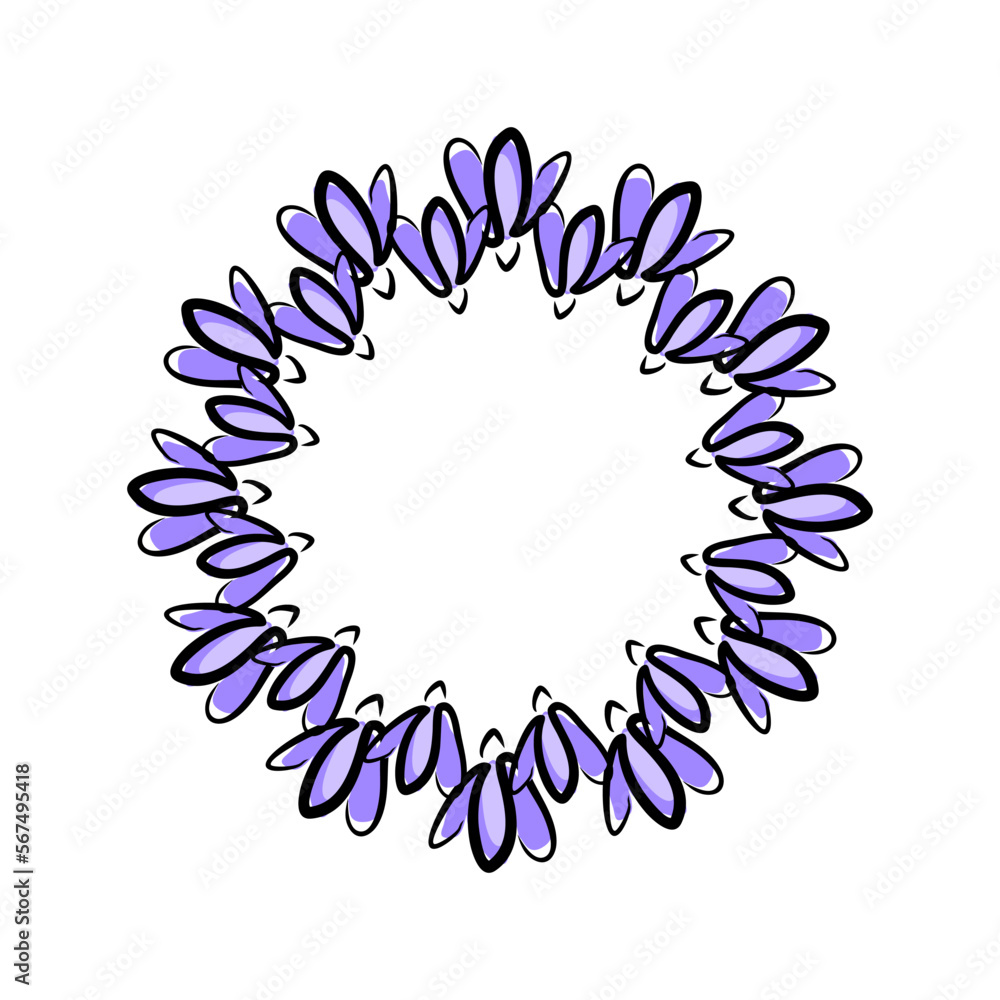 Crocus flowers round frame. Border wreath spring flowers isolate. Crocus flowers round frame. Border wreath spring flowers isolate.