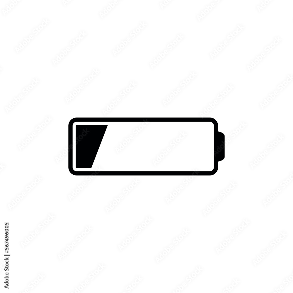 Battery Power Indicator Icon Vector Battery Power Indicator Icon Vector