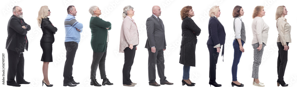 group of successful business people isolated on white group of successful business people isolated on white