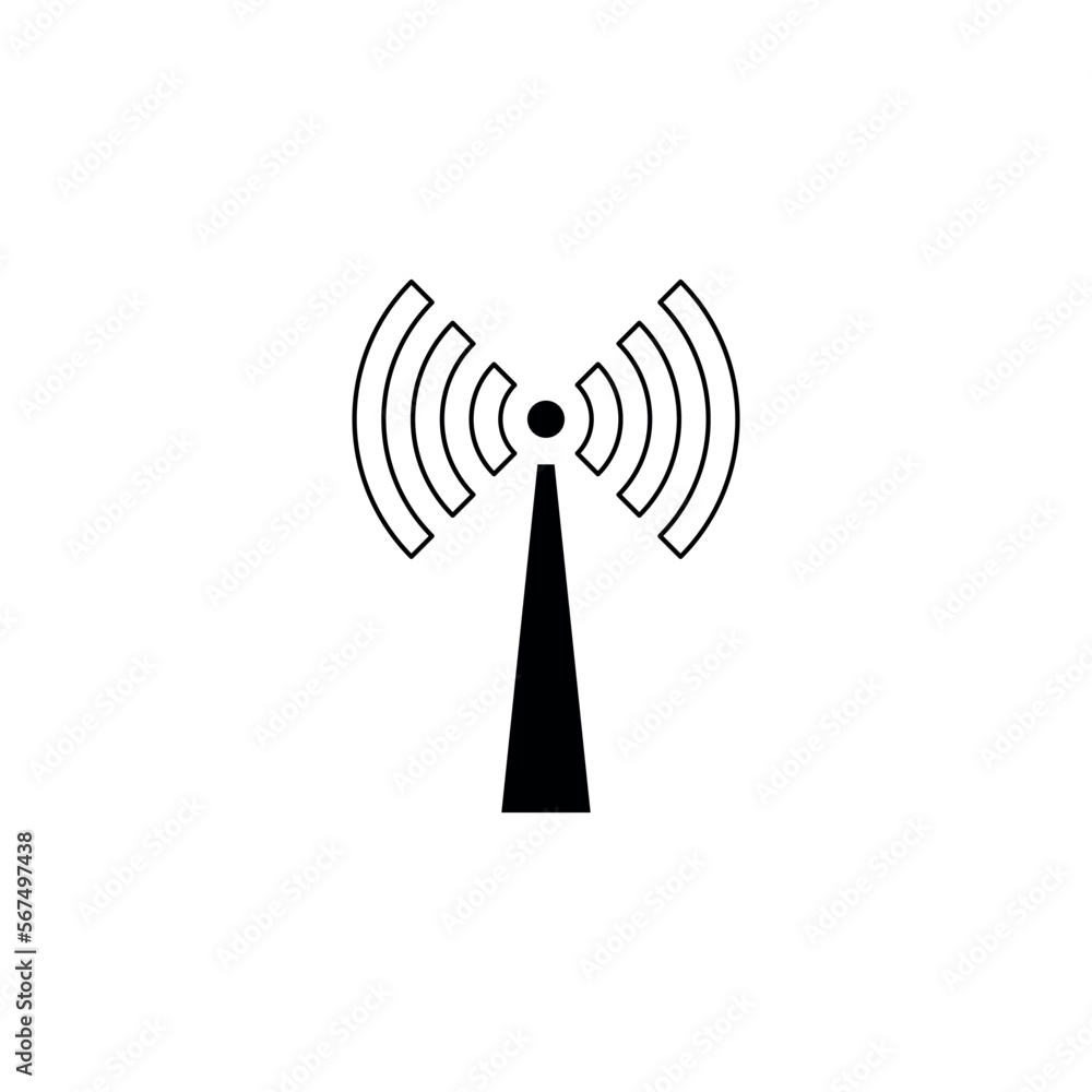 Phone Signal Wi-fi Indicator Icon Vector Phone Signal Wi-fi Indicator Icon Vector