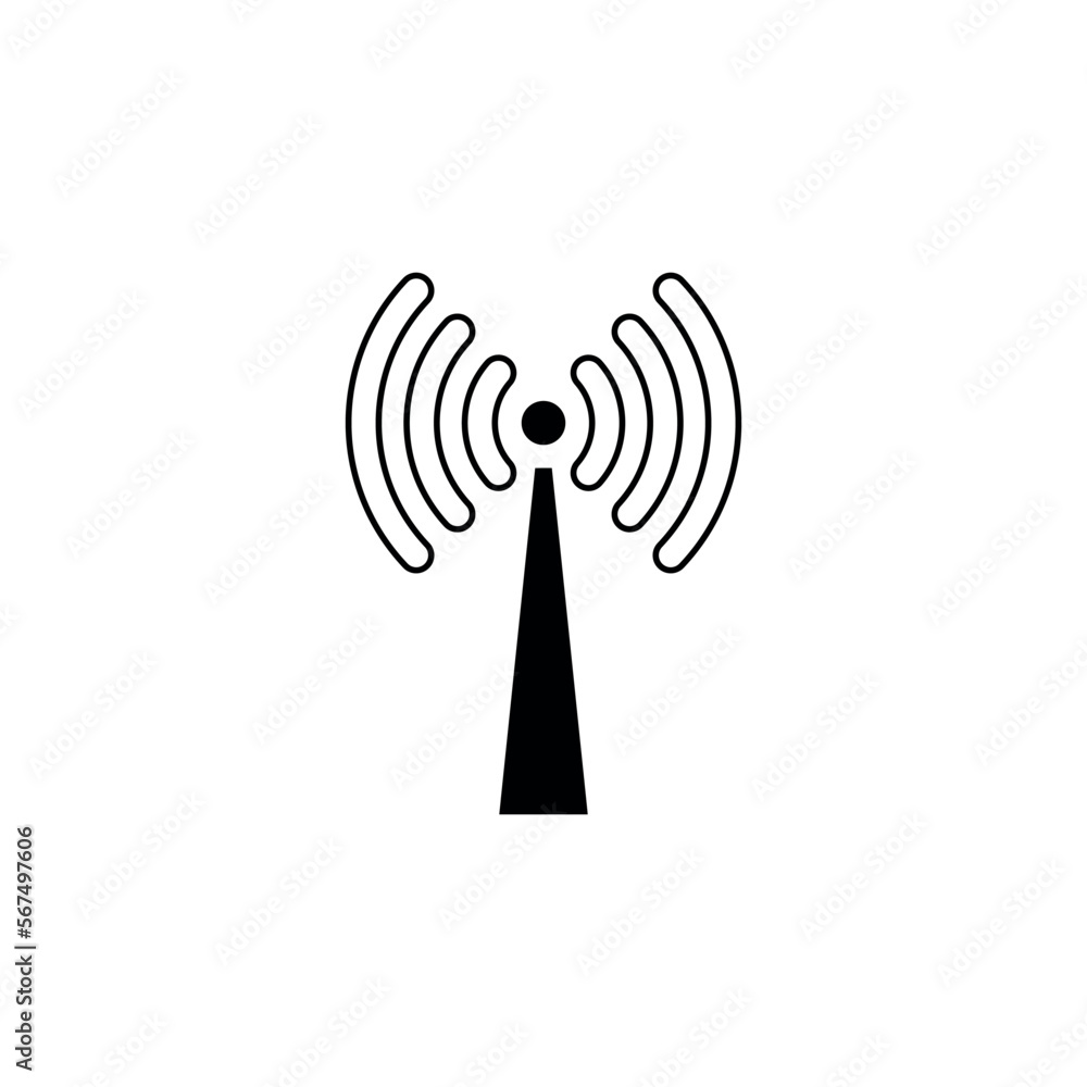 Phone Signal Wi-fi Indicator Icon Vector Phone Signal Wi-fi Indicator Icon Vector
