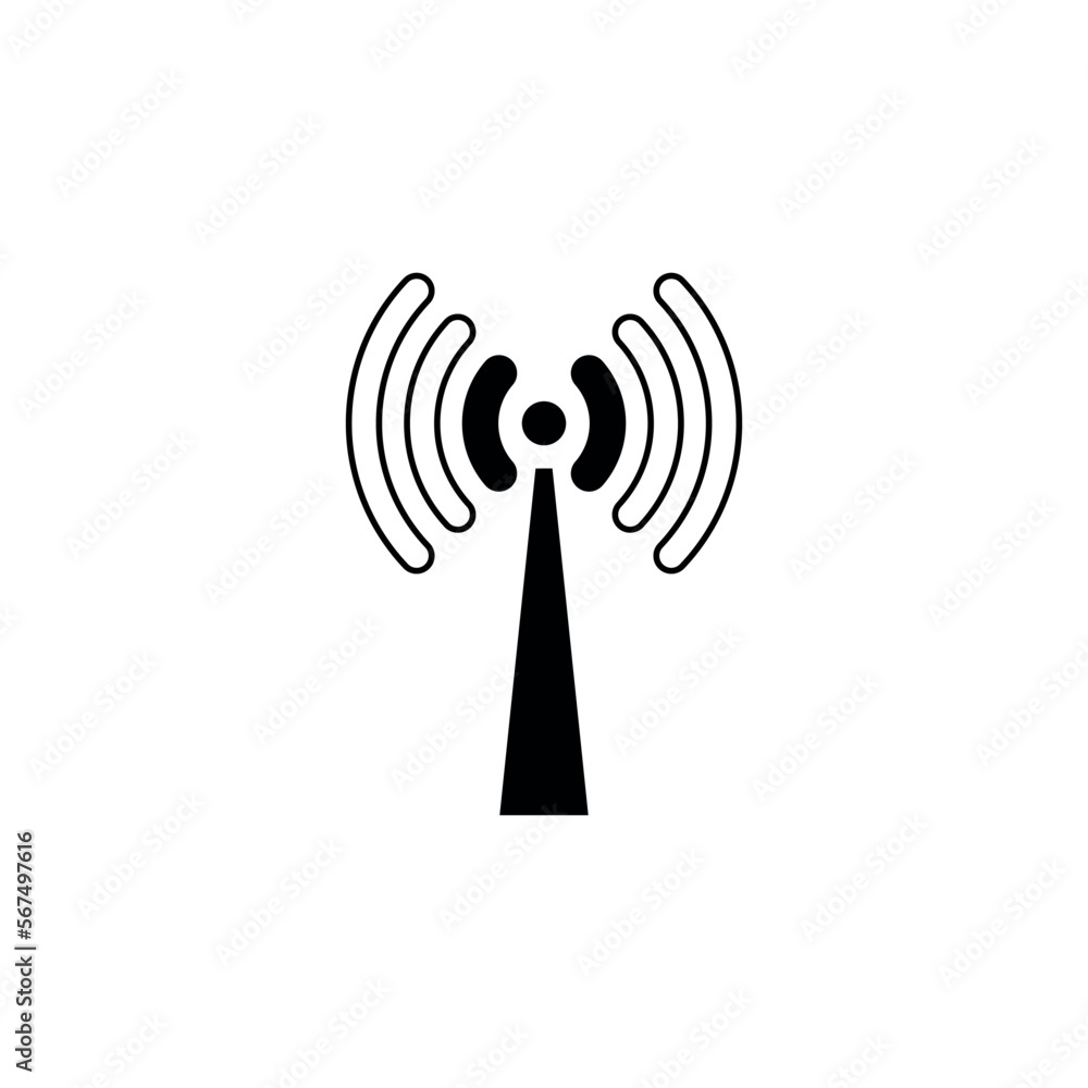 Phone Signal Wi-fi Indicator Icon Vector Phone Signal Wi-fi Indicator Icon Vector