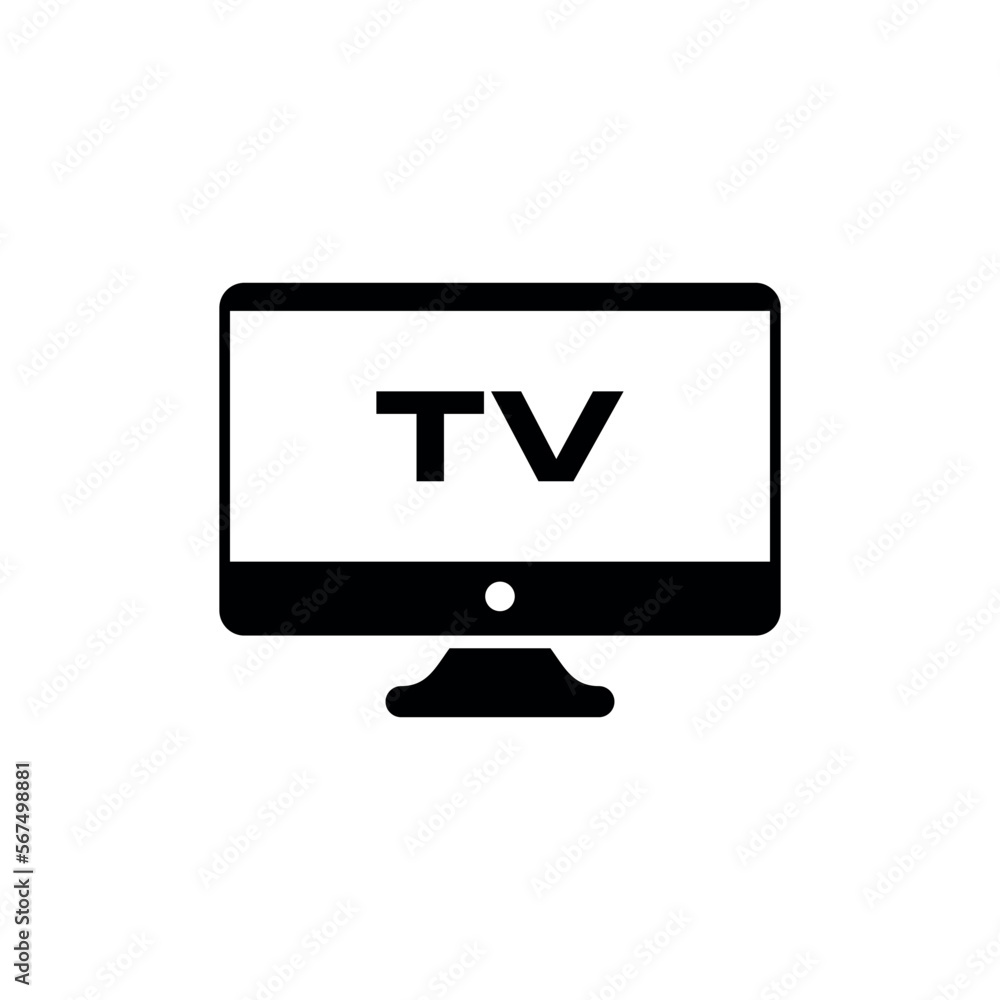 Television Screen Icon Vector Template Television Screen Icon Vector Template