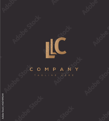 	
Modern abstract letter LC logo design. Minimal LLC initial based icon. Initial LC vector	
