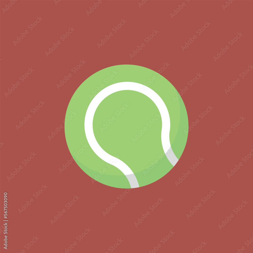 Vector illustration of tennis ball icon. Vector illustration of tennis ball icon.