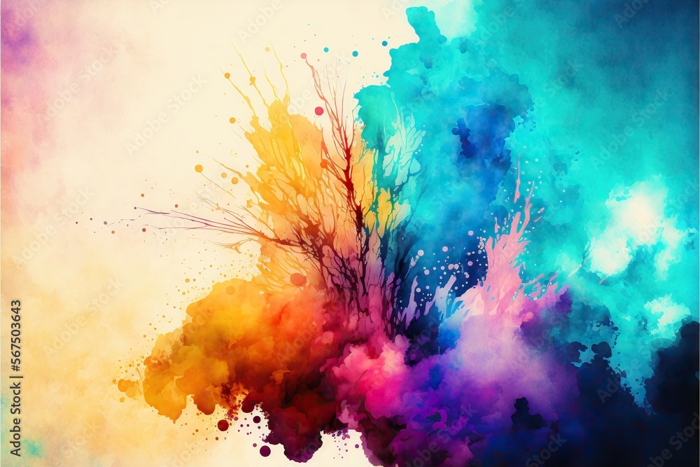 Fototapeta premium Colorful watercolor background