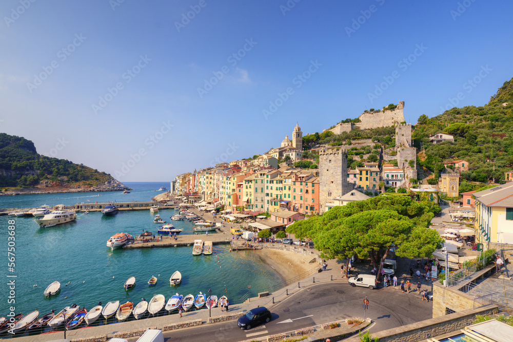 schöner Ausblick auf Porto Venere in Cinque Terre