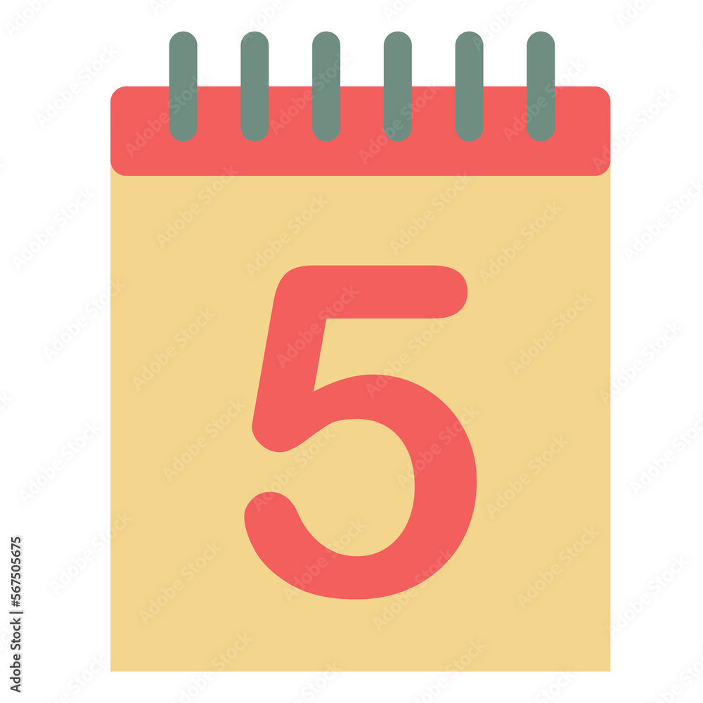 Simple flat red flip wall paper calendar five 5 Simple flat red flip wall paper calendar five 5