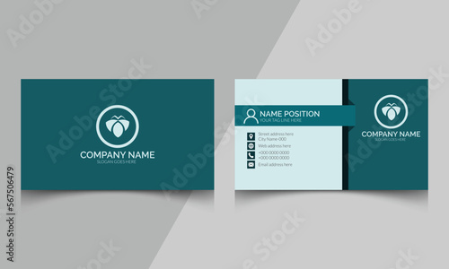Modern corporate business card template