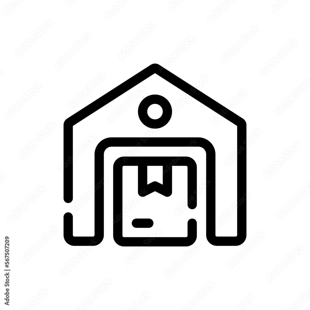 warehouses line icon warehouses line icon