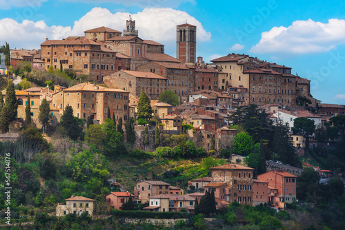 Montepulciano town skyline. Tuscany, Italy photo