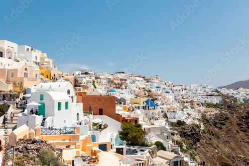 Santorini houses on hill © Monika Normand