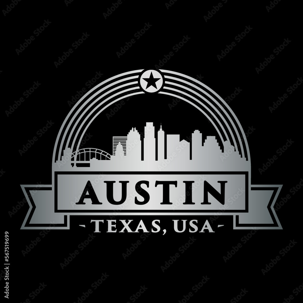 Austin, Texas logo. Vector and illustration.