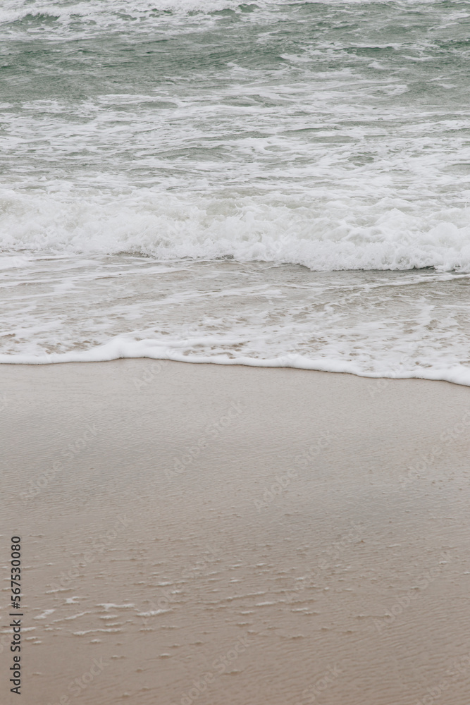 Water waves of the baltic sea in Germany