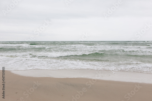 Water waves of the baltic sea in Germany
