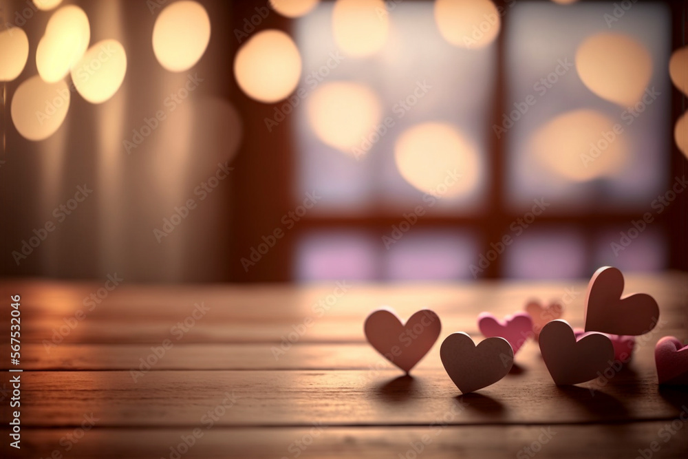 Heart shapes on abstract background created with generative Ai technology Heart shapes on abstract background created with generative Ai technology