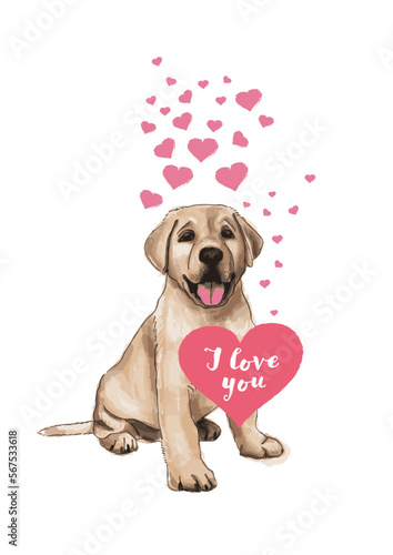 I love you my dog Valentine