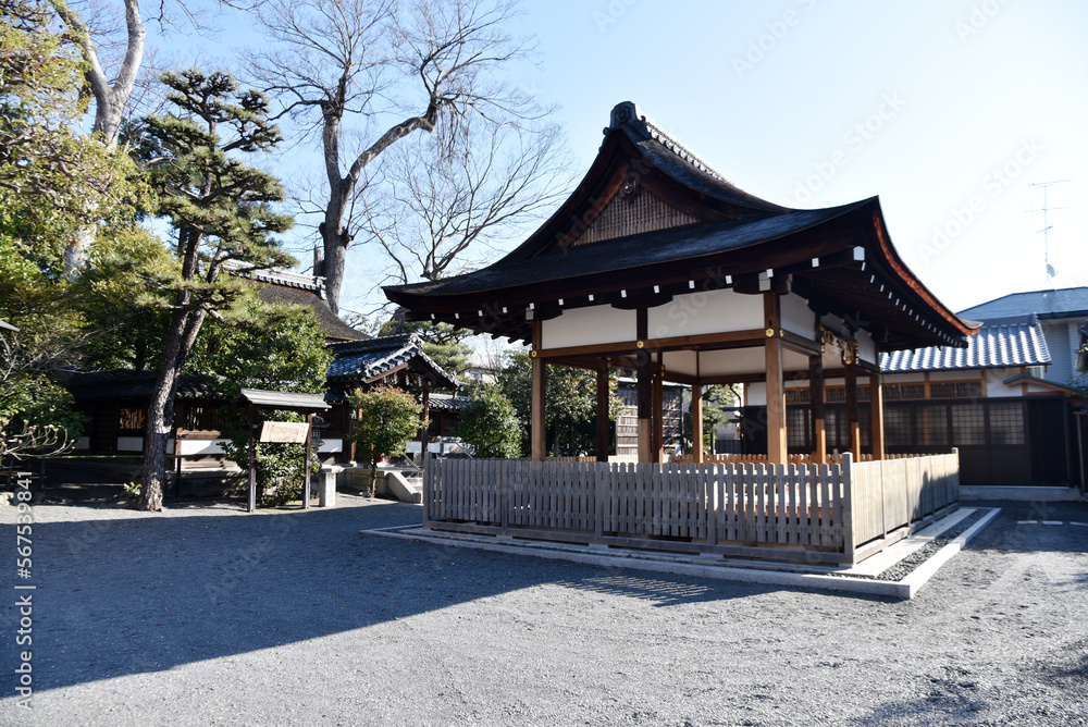 花園今宮神社　拝殿と本殿　京都市右京区花園