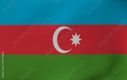 Flag in the wind - Azerbaijan 