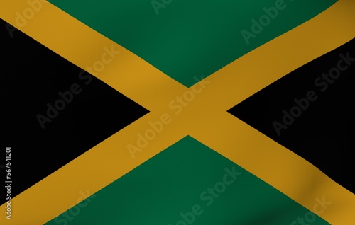 Flag in the wind - Jamaica 