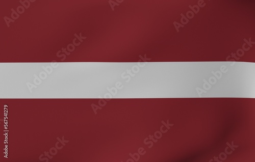Flag in the wind - Latvia 