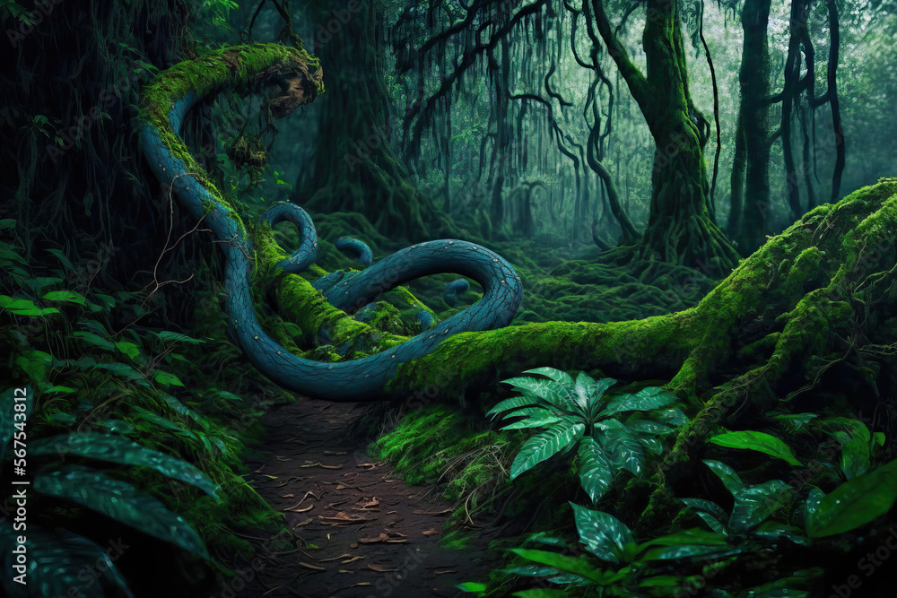 For earthworms and other worms, walking on the ground in a rainforest might be challenging. Generative AI