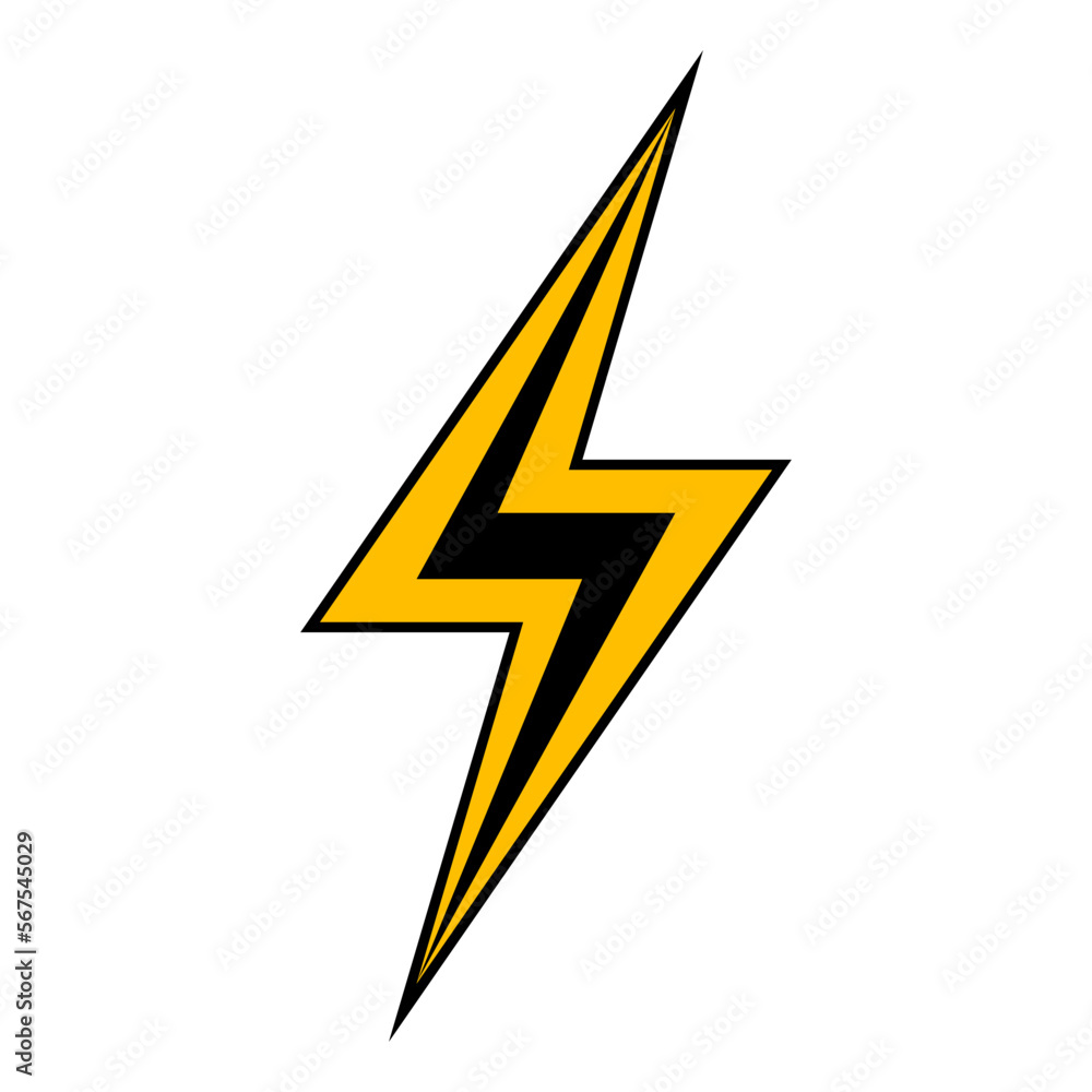 Lightning bolt sign design. Abstract electricity icon. Electric voltage and energy charge. Vector illustration isolated on white background. Lightning bolt sign design. Abstract electricity icon. Electric voltage and energy charge. Vector illustration isolated on white background.