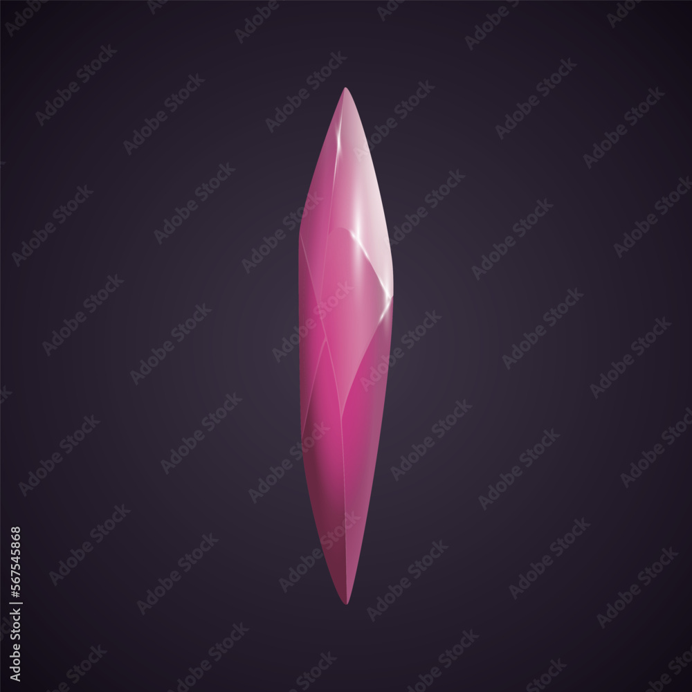 Crystal and natural mineral. Cartoon Magic Gemstone. Game asset. vector illustration Crystal and natural mineral. Cartoon Magic Gemstone. Game asset. vector illustration