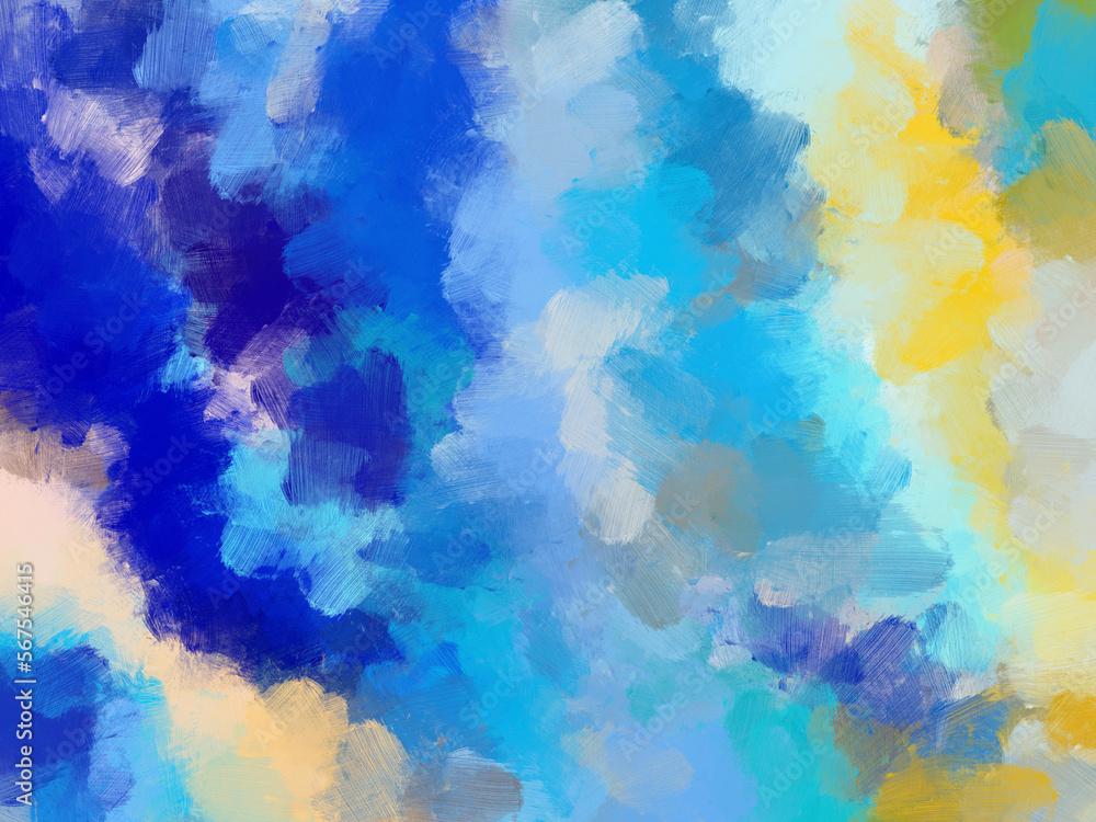 Abstract art background design colorful blue