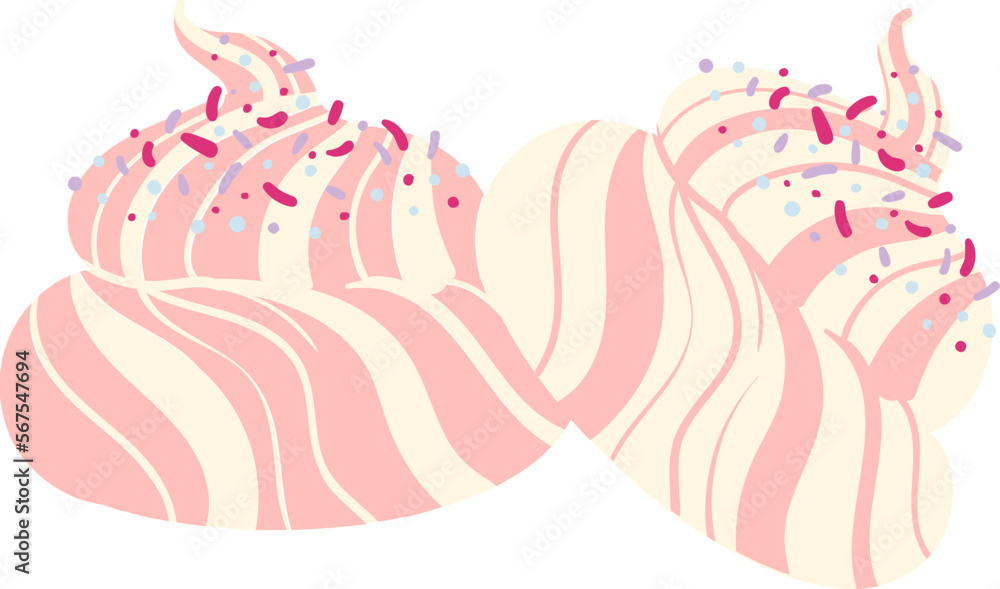Sweet meringue illustration