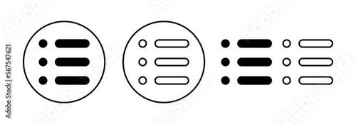 Menu Icon vector for web and mobile app. web menu sign and symbol. hamburger menu symbol